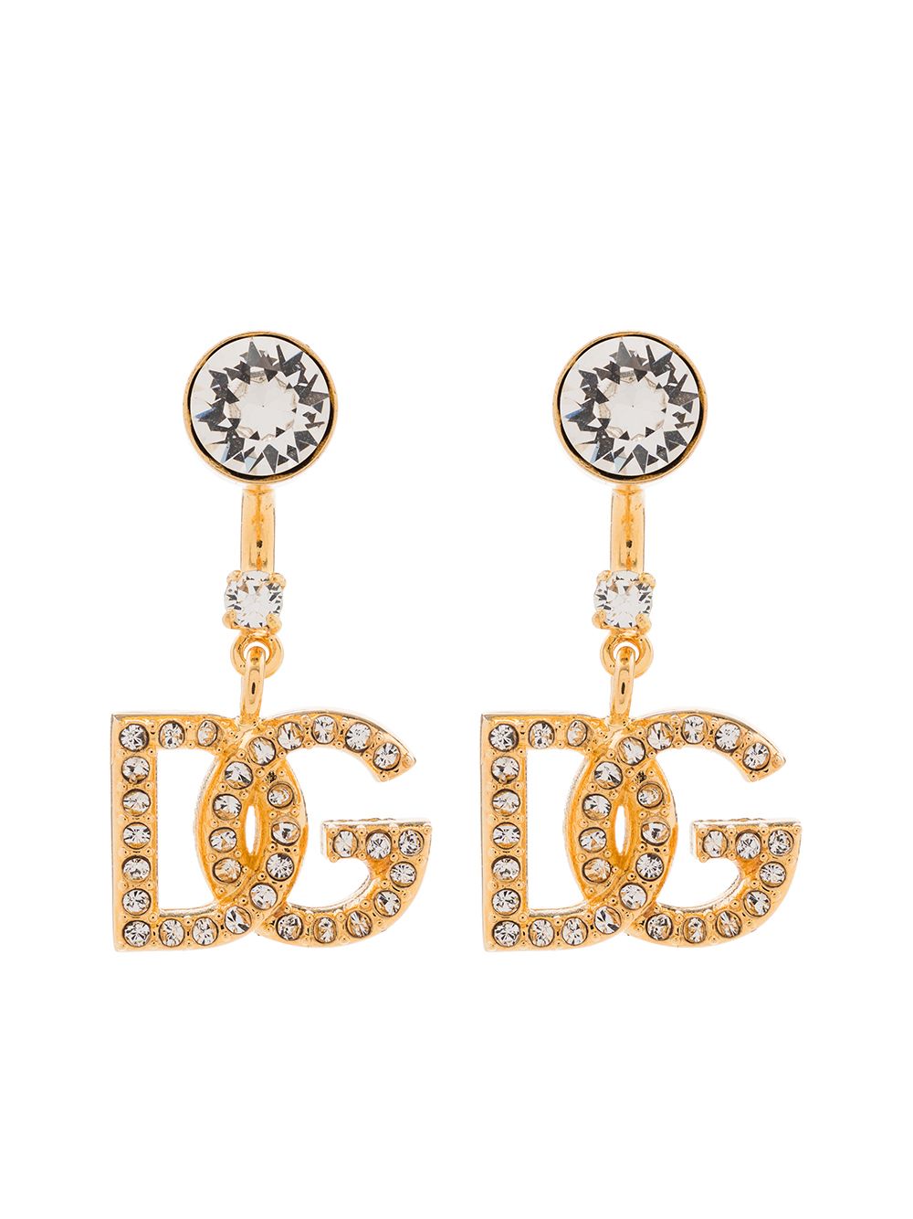 rhinestone-embellished D&G earrings Profile Picture