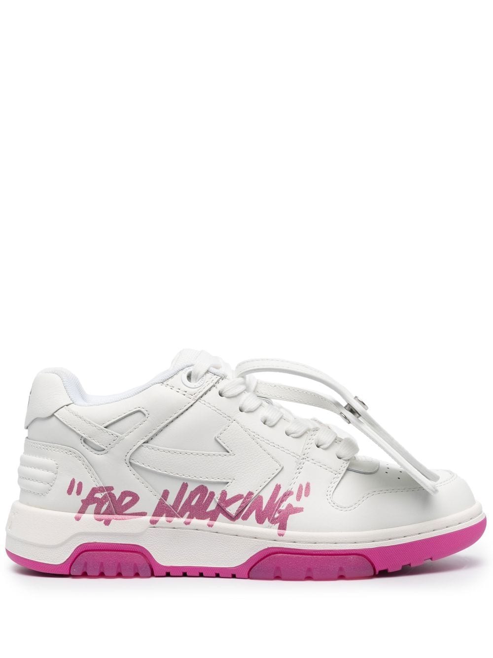 slogan-print lace-up sneakers Profile Picture