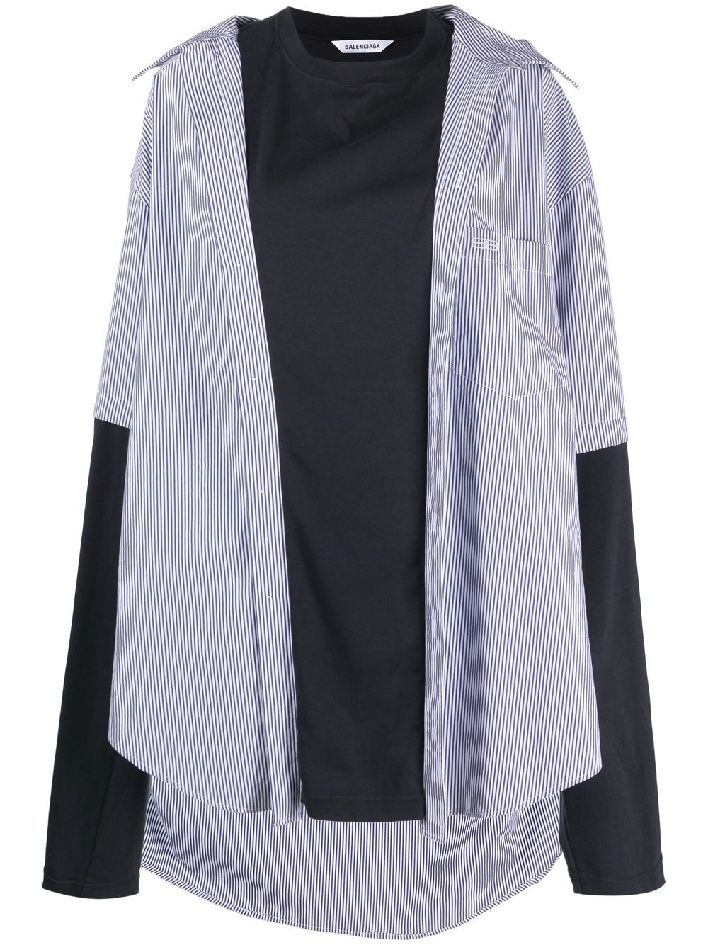 layered stripe-print shirt Profile Picture