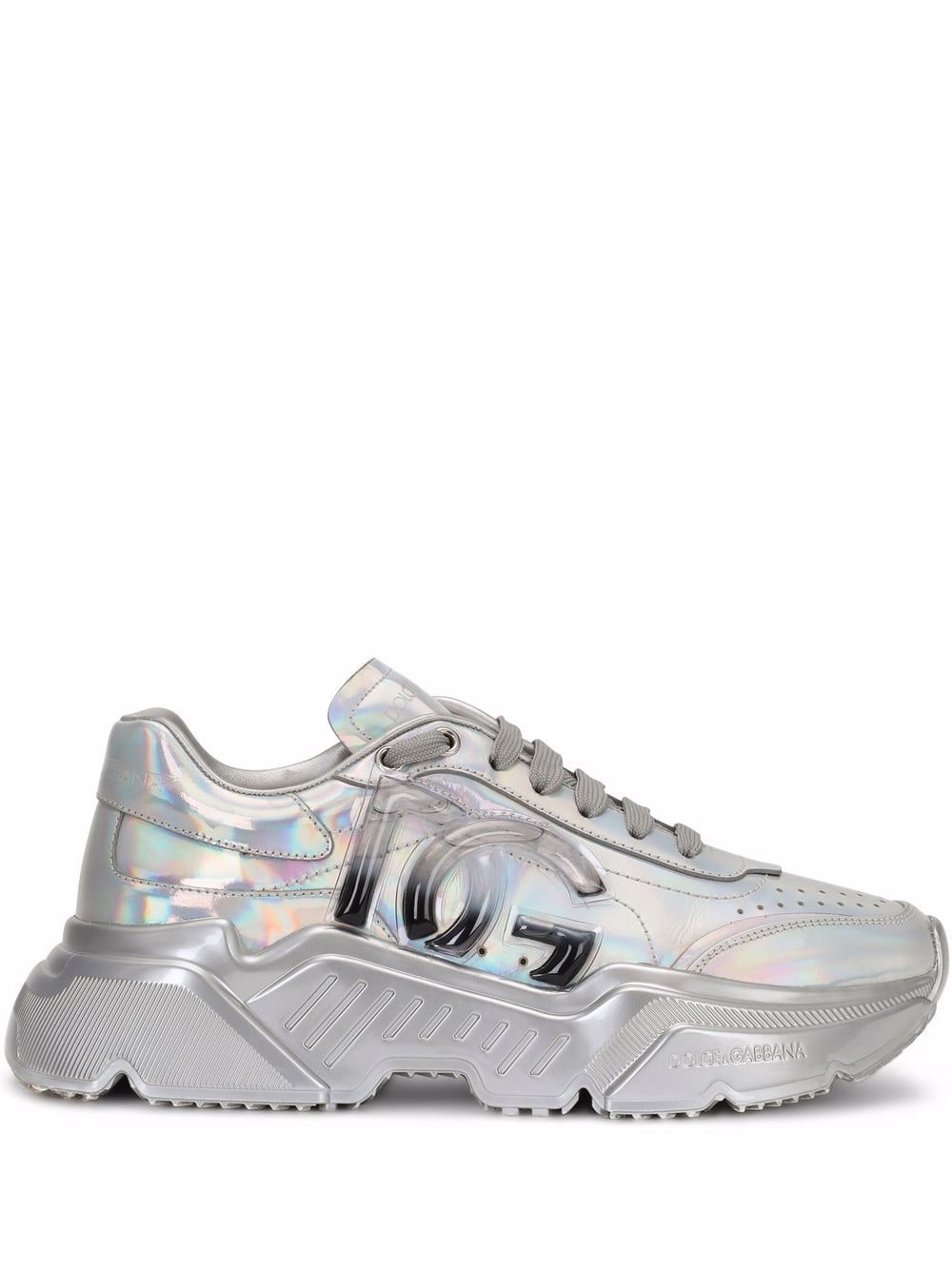 holographic-effect lace-up sneakers Profile Picture