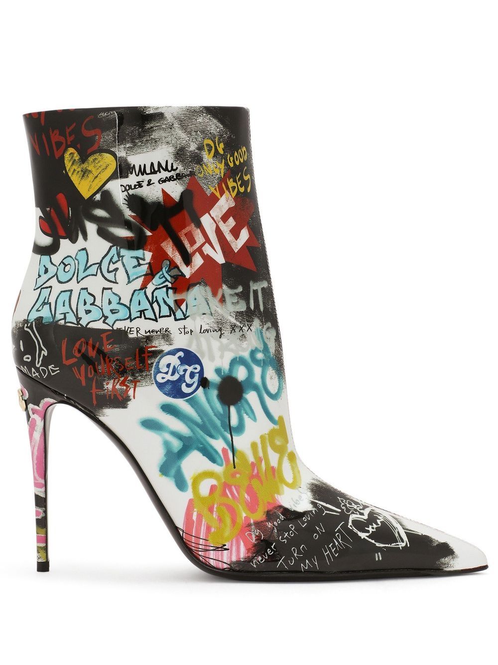 graffiti-print ankle boots Profile Picture